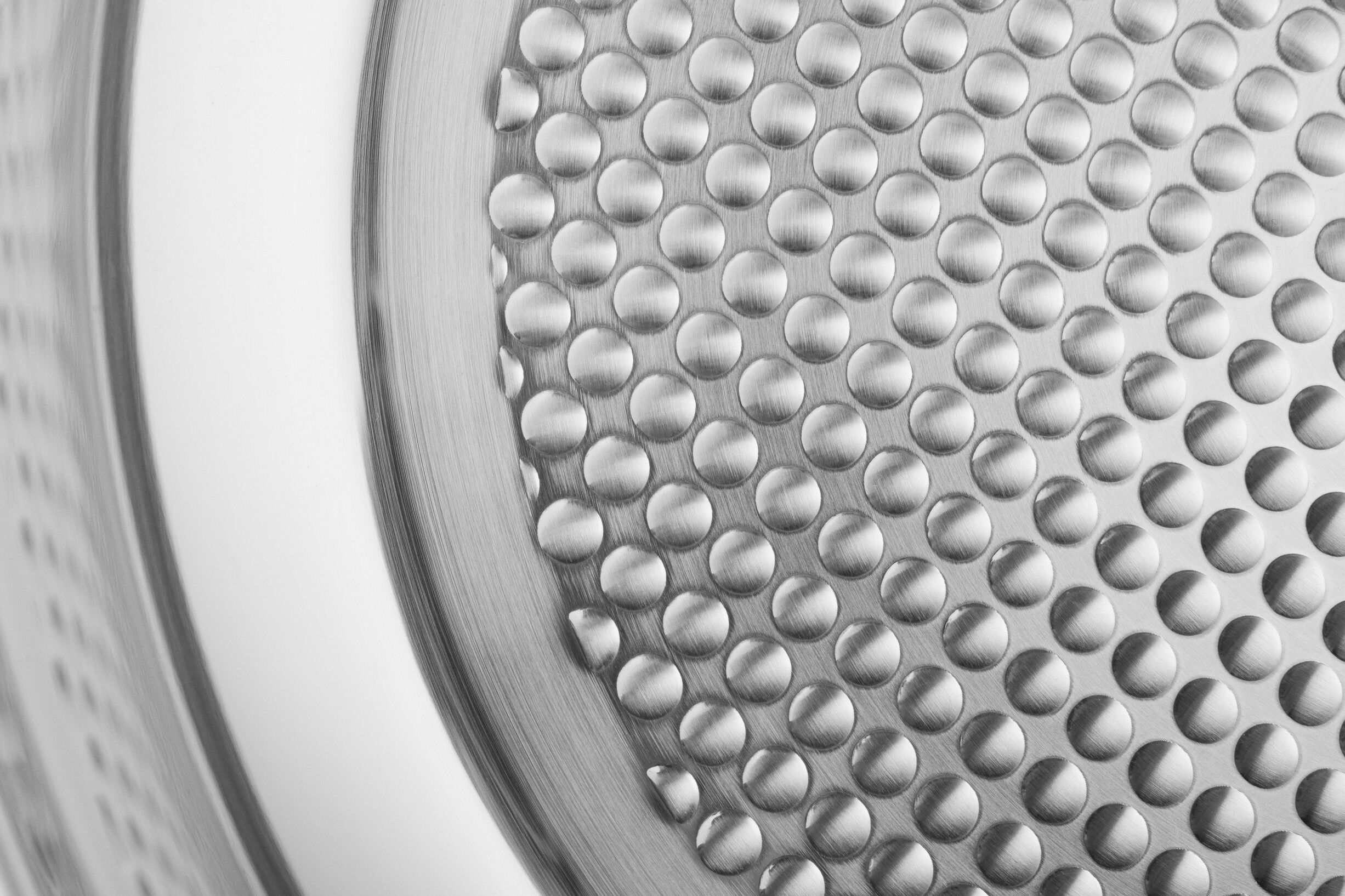 Stainless Steel Stegepande 2 stk. s&aelig;t 24 & 28 cm Honeycomb