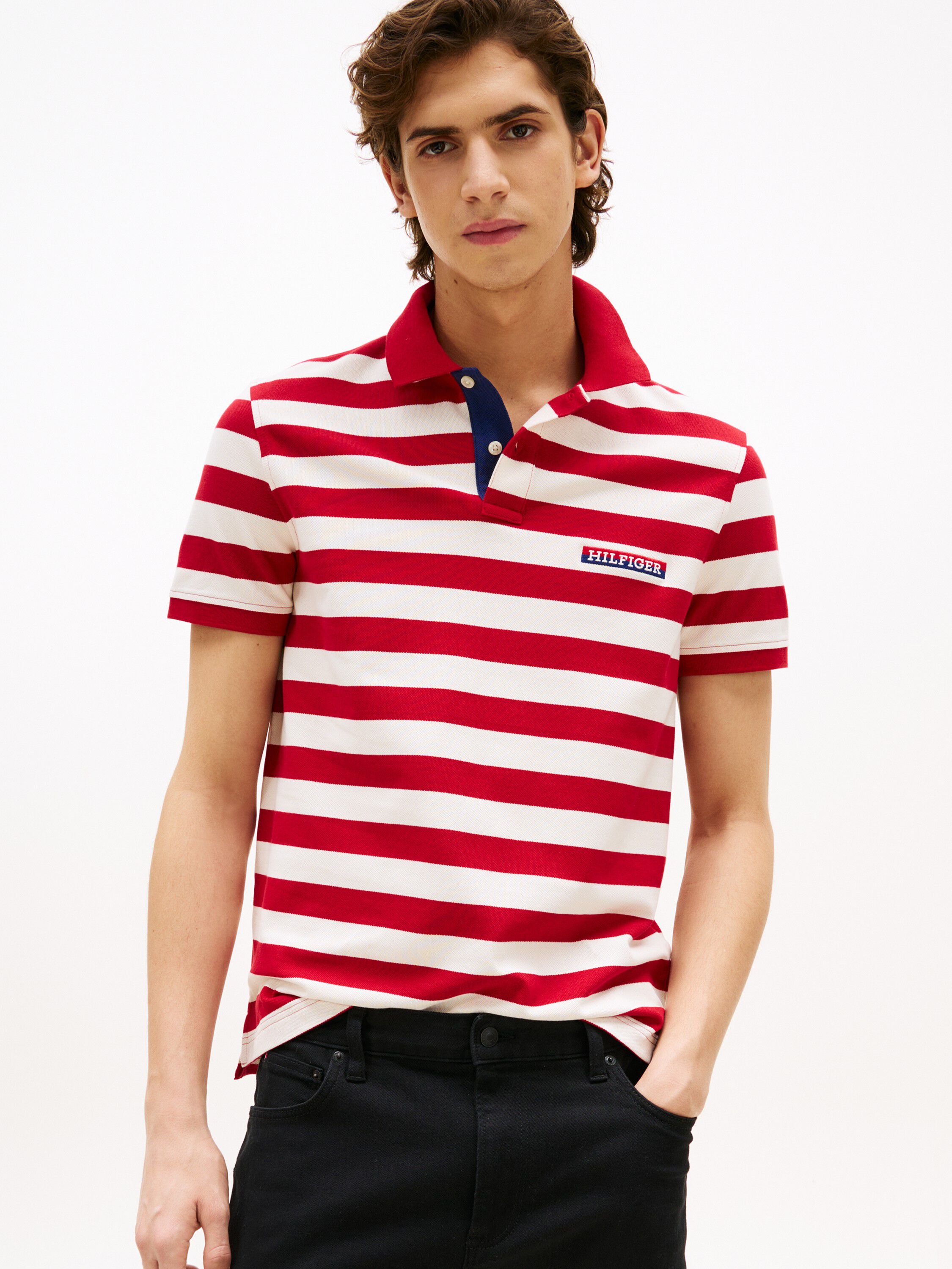 HILFIGER STRIPE REG POLO