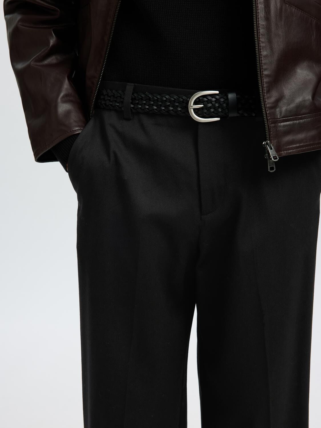 Slm220-Loose Luke Wool Blend Pant