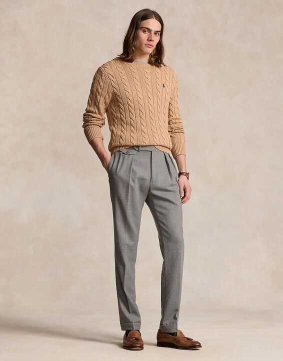 Cable-Knit Cotton Sweater