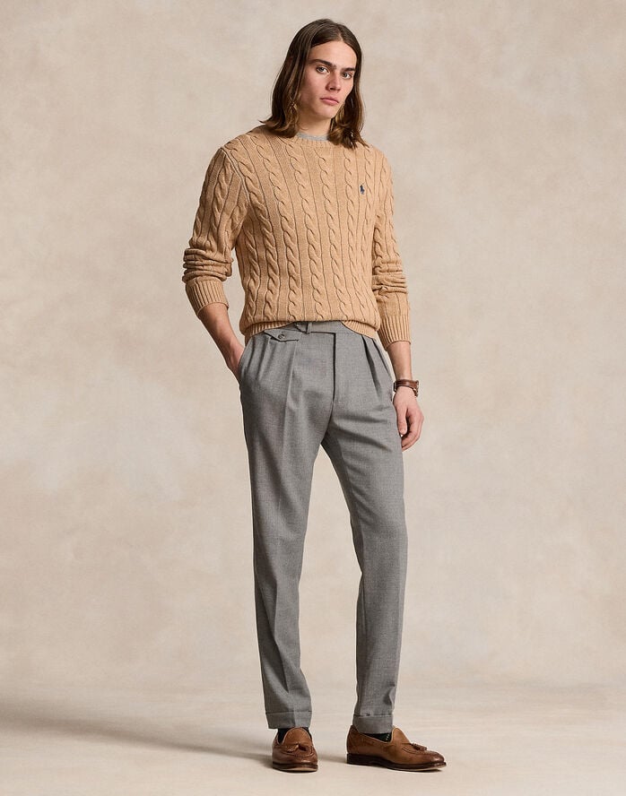 Cable-Knit Cotton Sweater