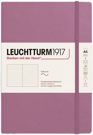 LT1917 Notesbog A5 Prikket SC - Dusty Rose
