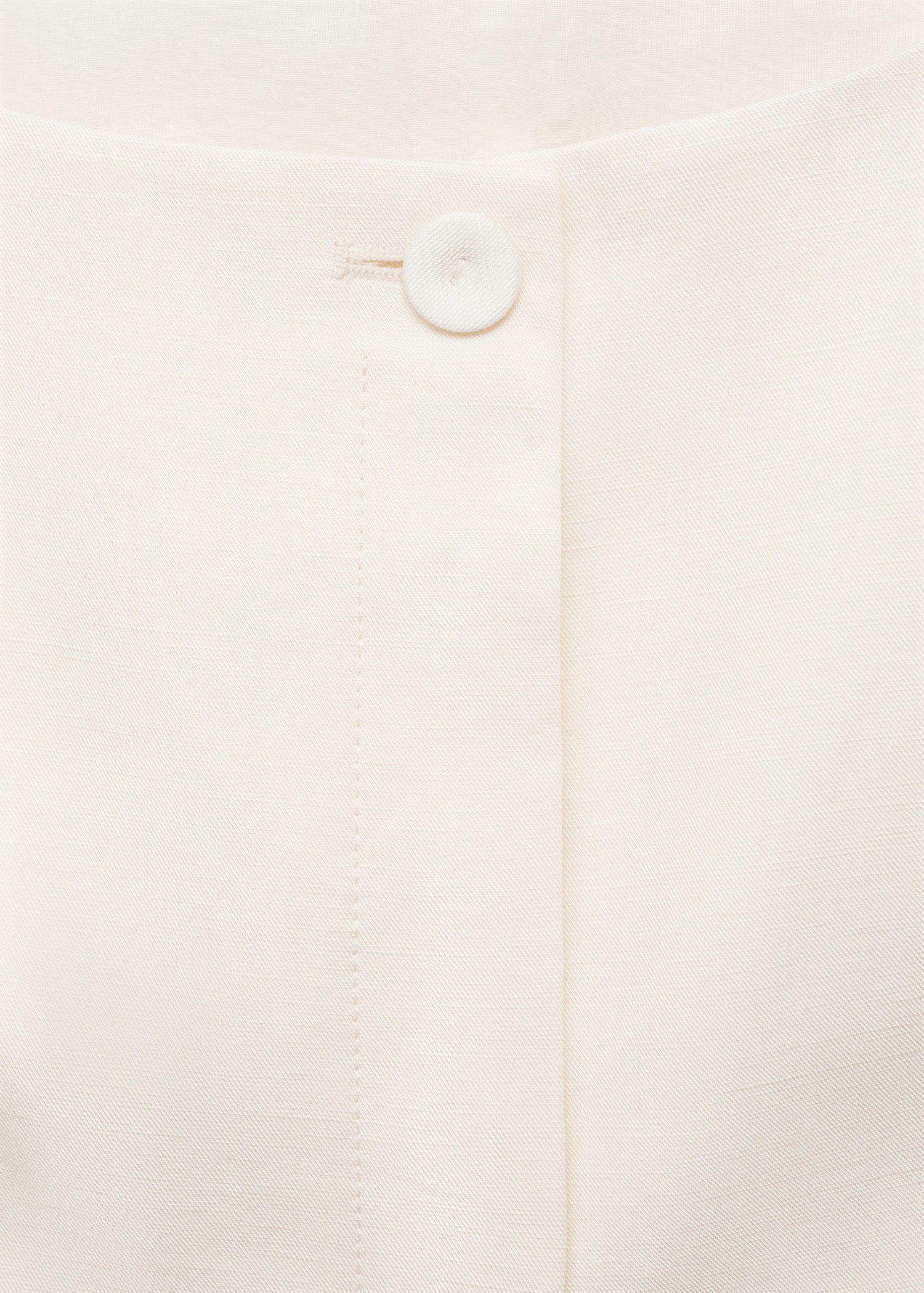 Linen-blend suit waistcoat