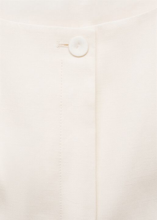 Linen-blend suit waistcoat