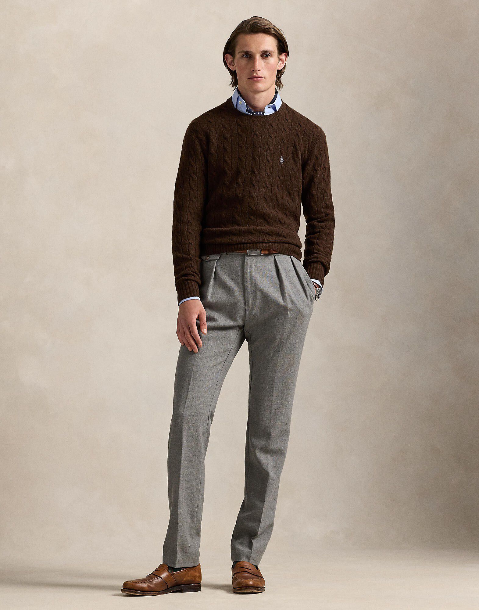 Cable-Knit Wool-Cashmere Sweater