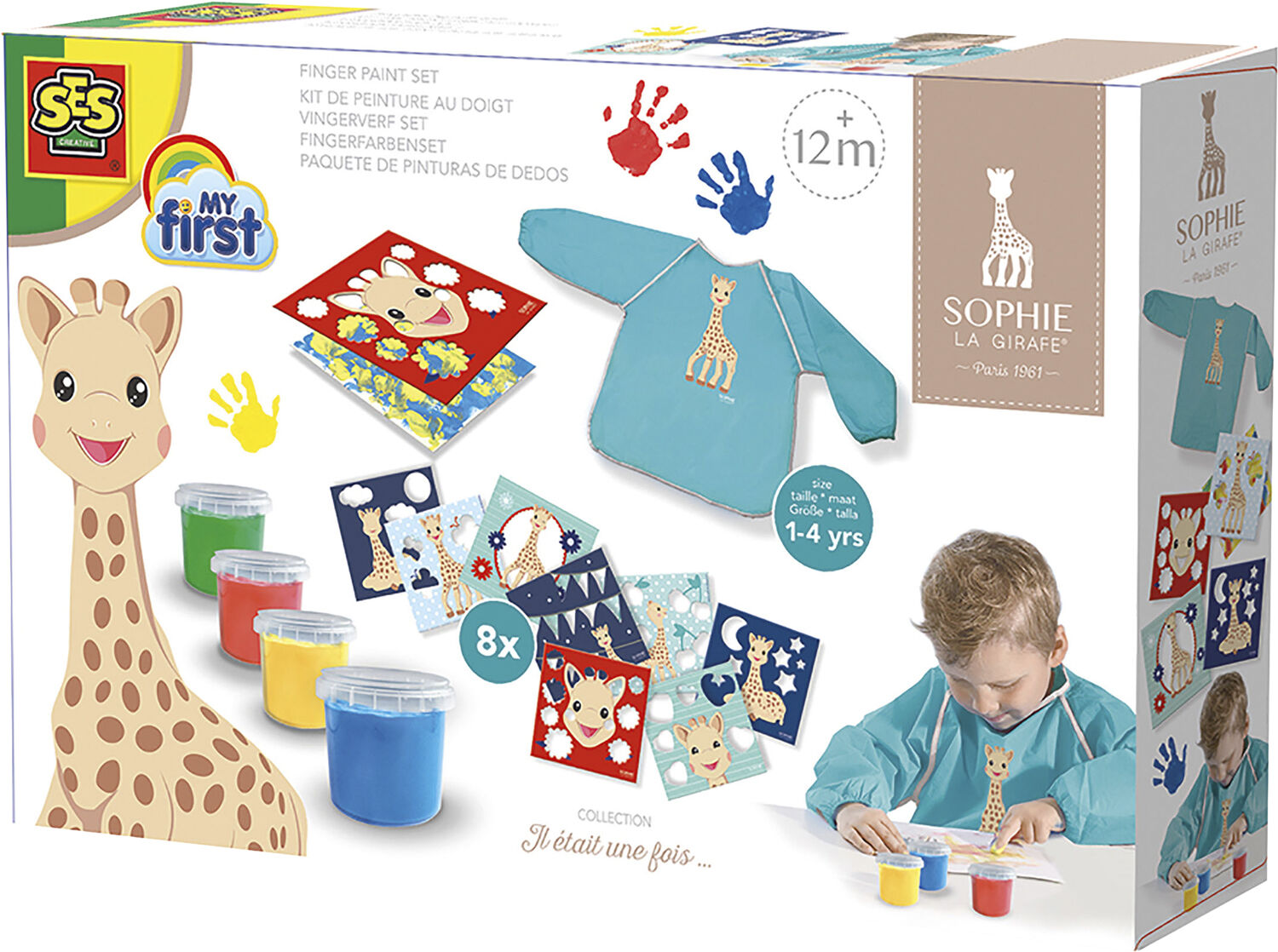 SES Creative - Sophie la girafe - Fingermalings&aelig;t