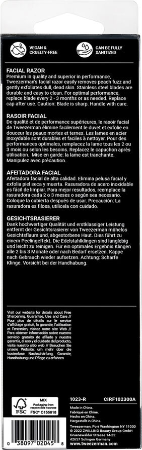 TWEEZERMAN Facial Razor