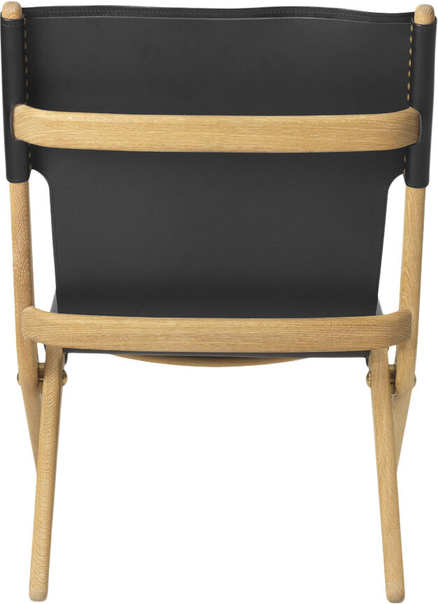 Saxe Chair - Olieret eg / Sort l&aelig;der