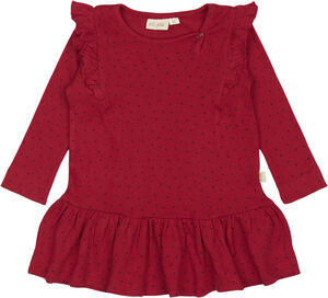 Dress L/S Frill Modal heart