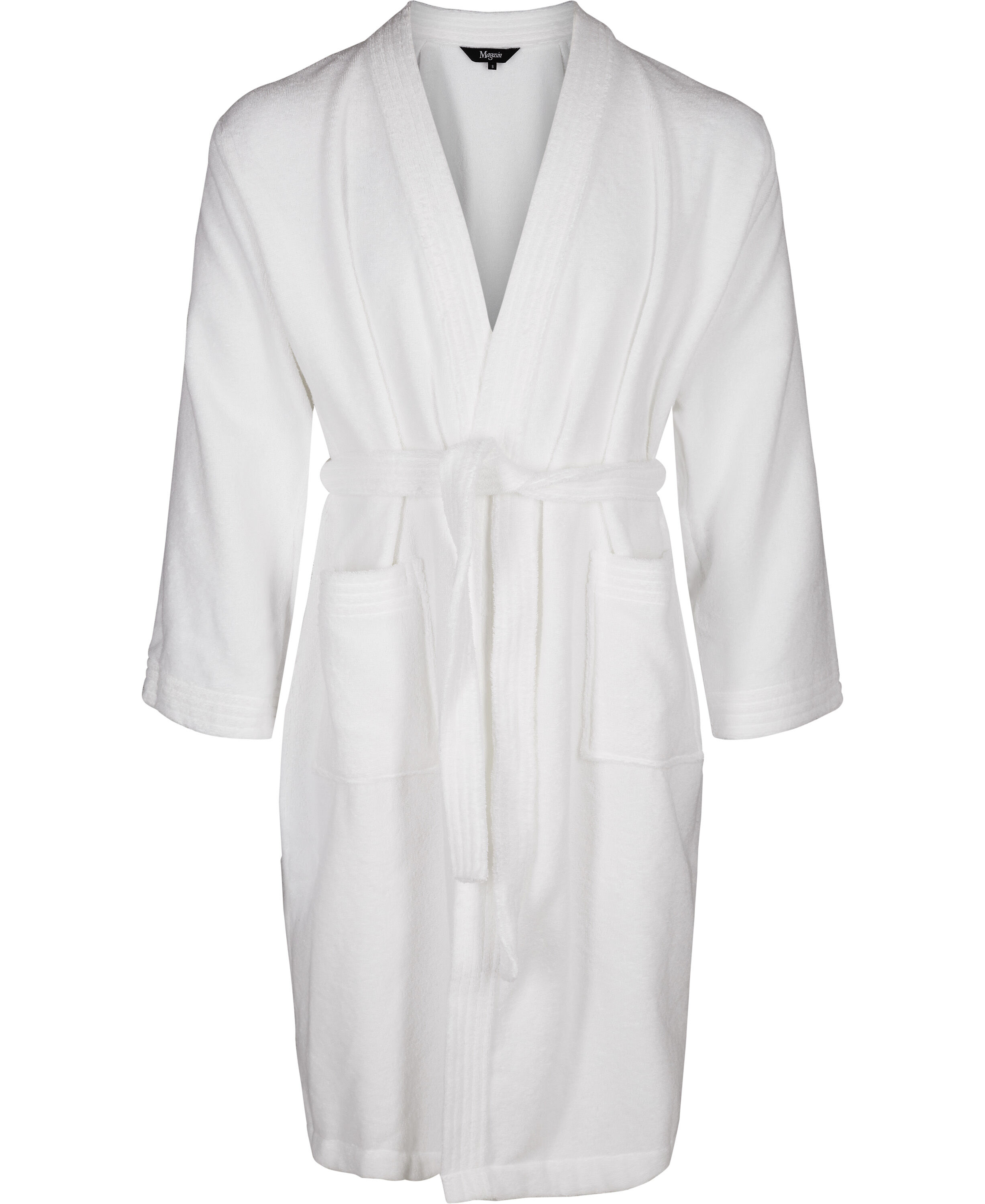 Frott&eacute; luksus morgenk&aring;be hvid