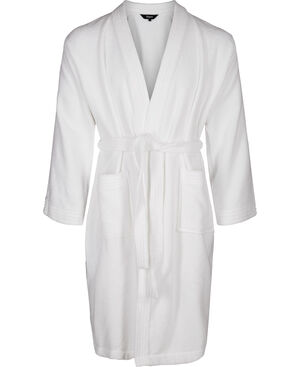 Frott&eacute; luksus morgenk&aring;be hvid