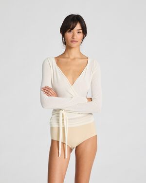 Anne L/S Wool Wrap Top