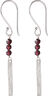 Bar Garnet Earrings SP