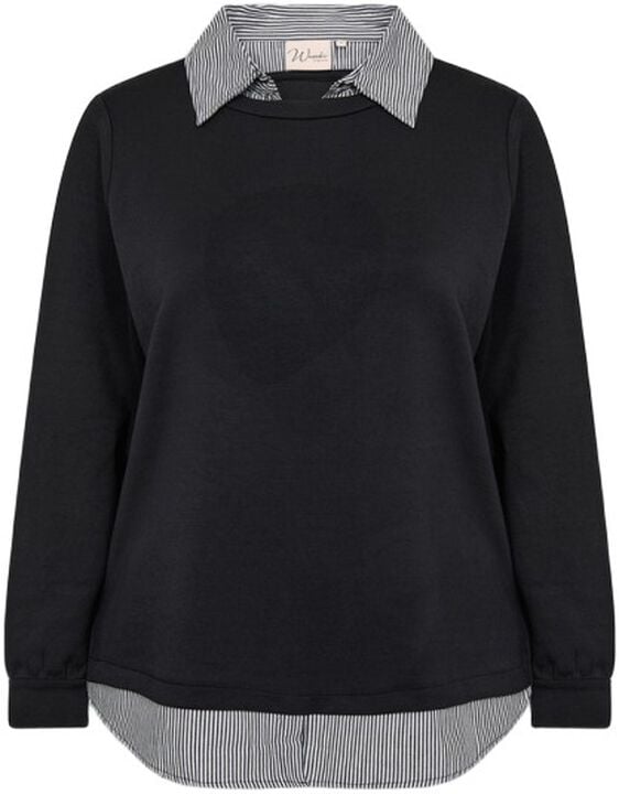 Curvy WA-SABINA 63 Sweatshirt Sort