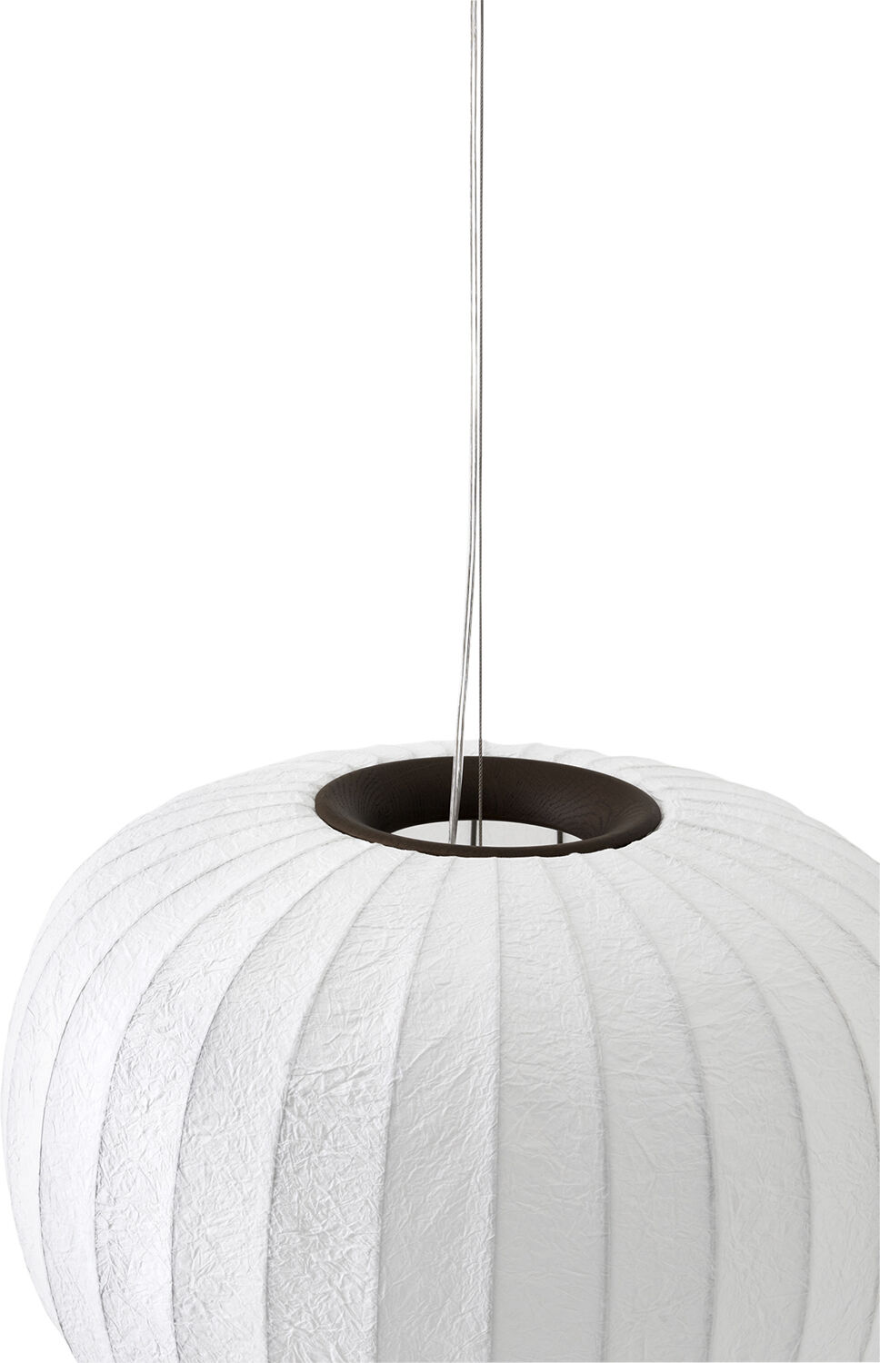 Vipp586 Paper pendant, dark oak
