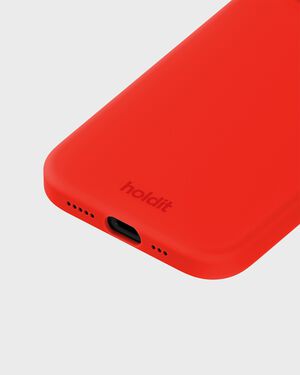 Silicone Case iPhone 15 Scarlet Red