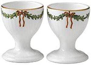 Stjerne Riflet Jul æggebæger 6,25 cm. 2 stk.