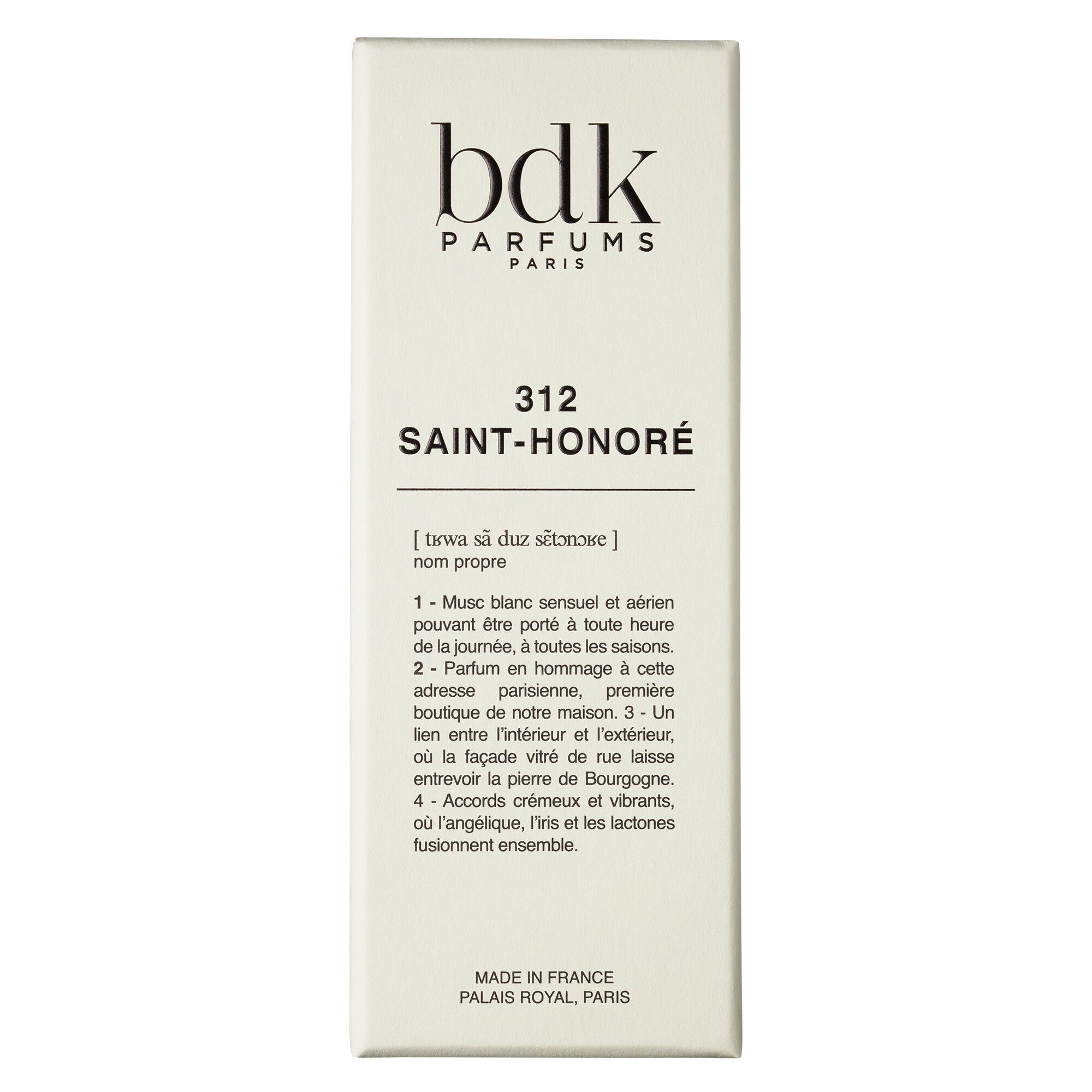312 SAINT-HONOR&Eacute; - Eau de Parfum 100 ML