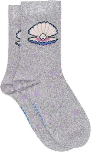 Shell glitter socks
