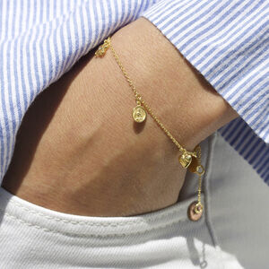 People Bracelet VERMEIL (925 Sterling silver gold plated 2. 5 micron)