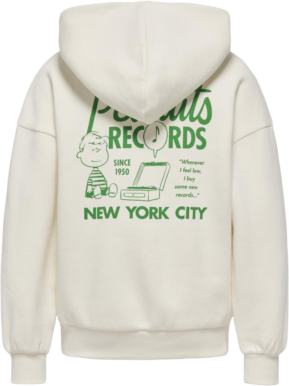 OSJPEANUTS BACK OVZ LS LIC HOODIE S