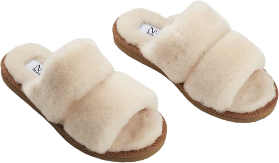 Slippers Straps (of 100% New Zealand Sheepskin) Natur