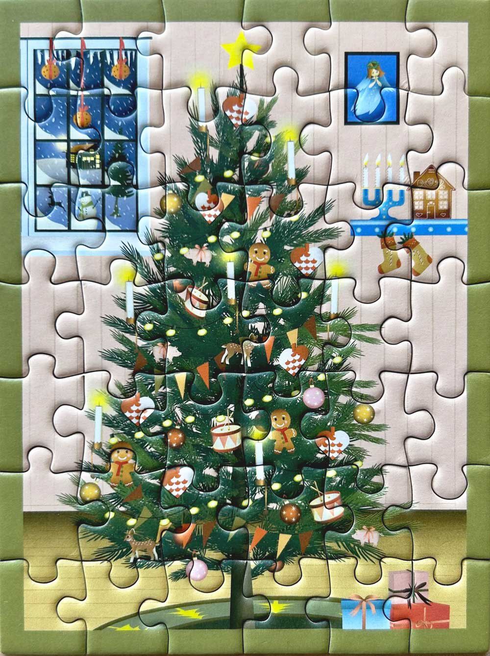 GLOWING CHRISTMASTREE - minipuslespil
