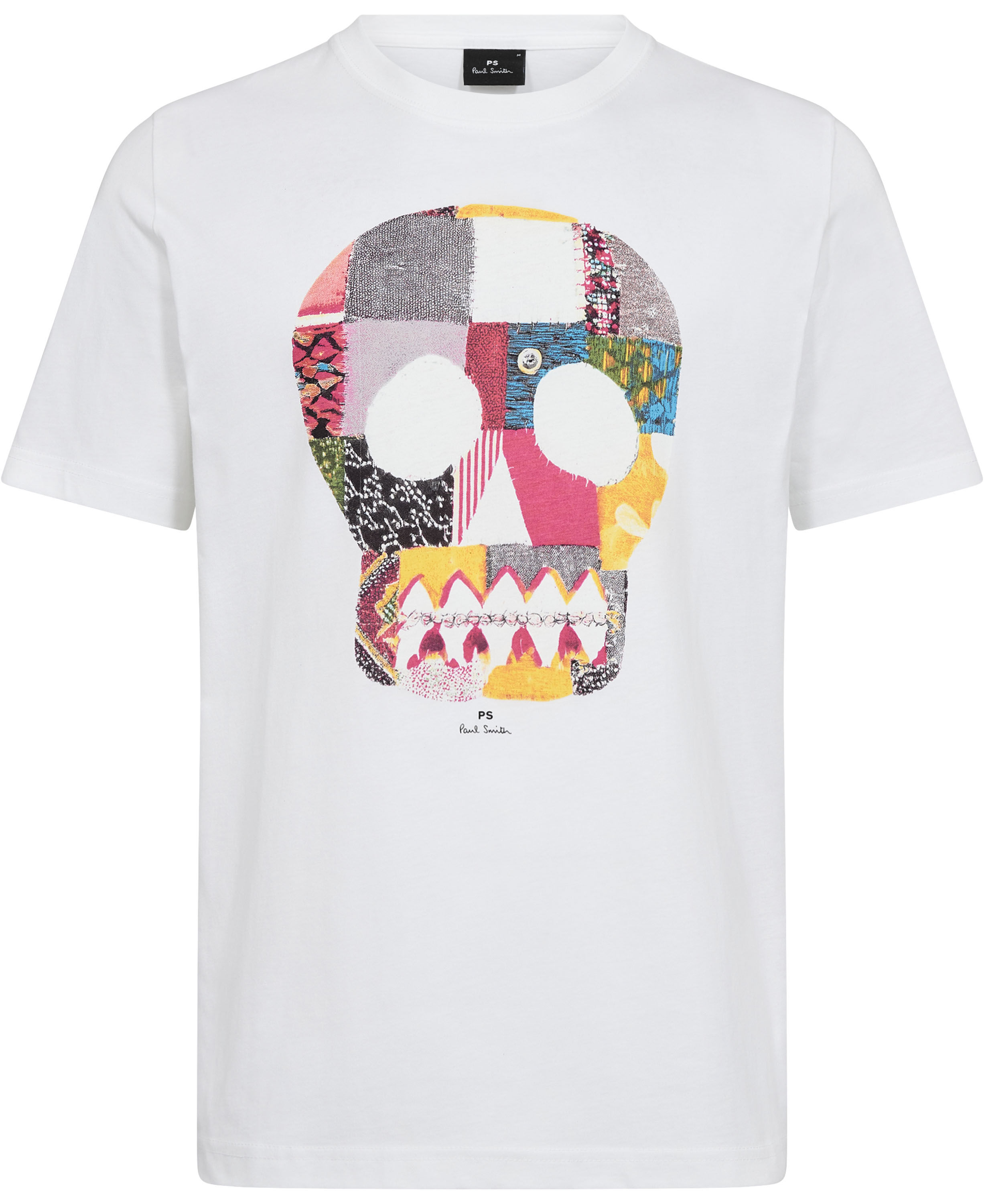 MENS REG FIT T SHIRT FABRIC SKULL