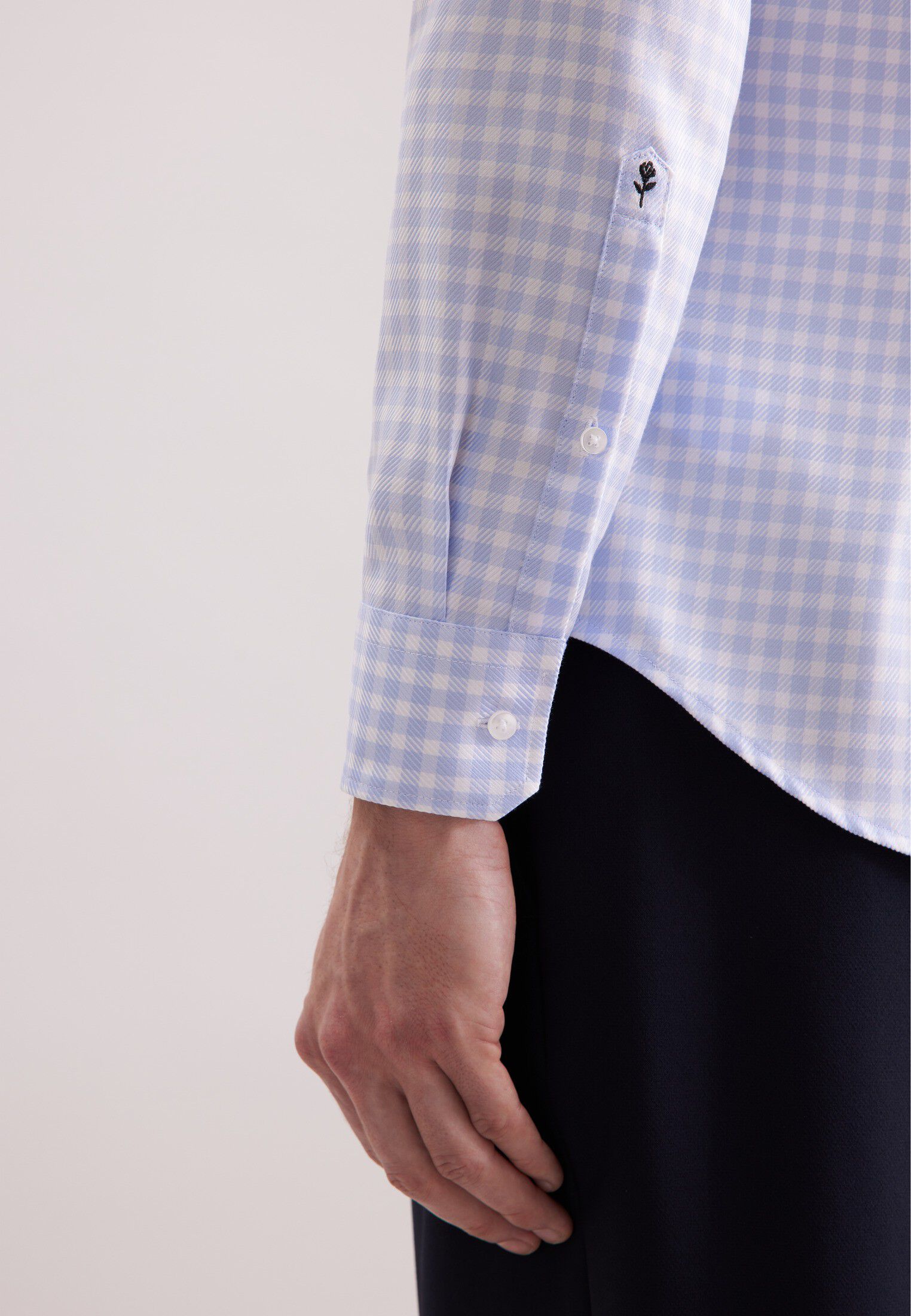 Business shirt Slim 1/1 Kent-Collar Check