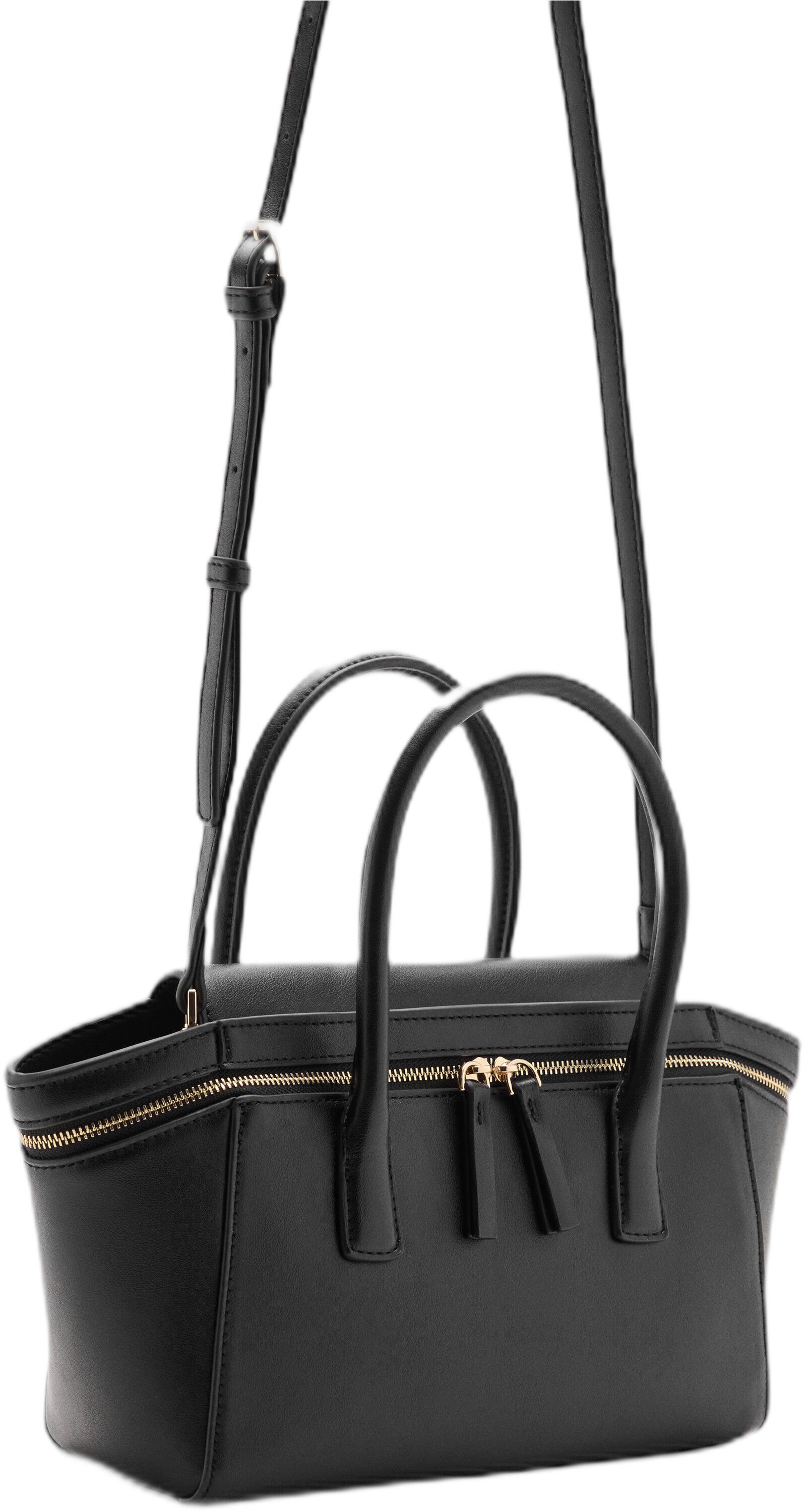 Handbag with zips