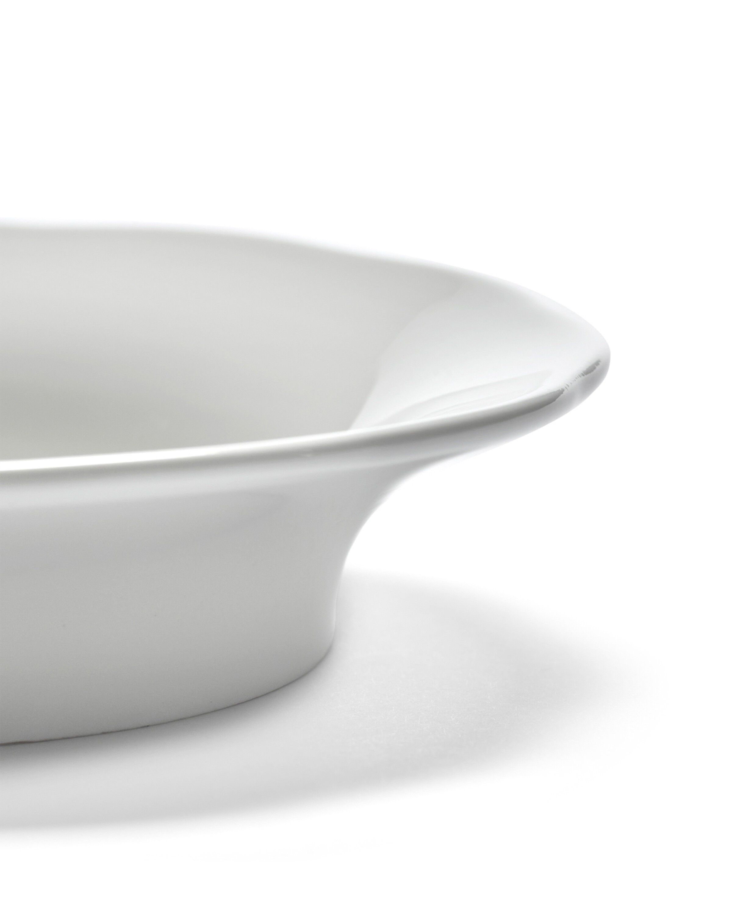 HIGH BREAD PLATE WHITE SILHOUETTE