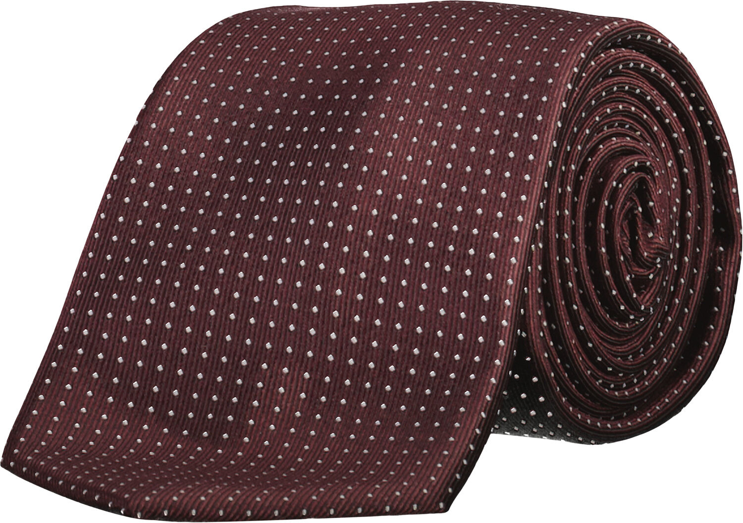 Polyester tie with dots 7 cm