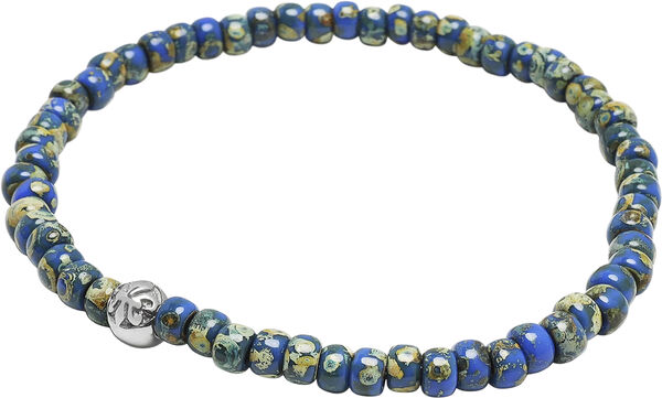 Wristband with Blue Lapis Japanese Miyuki Beads