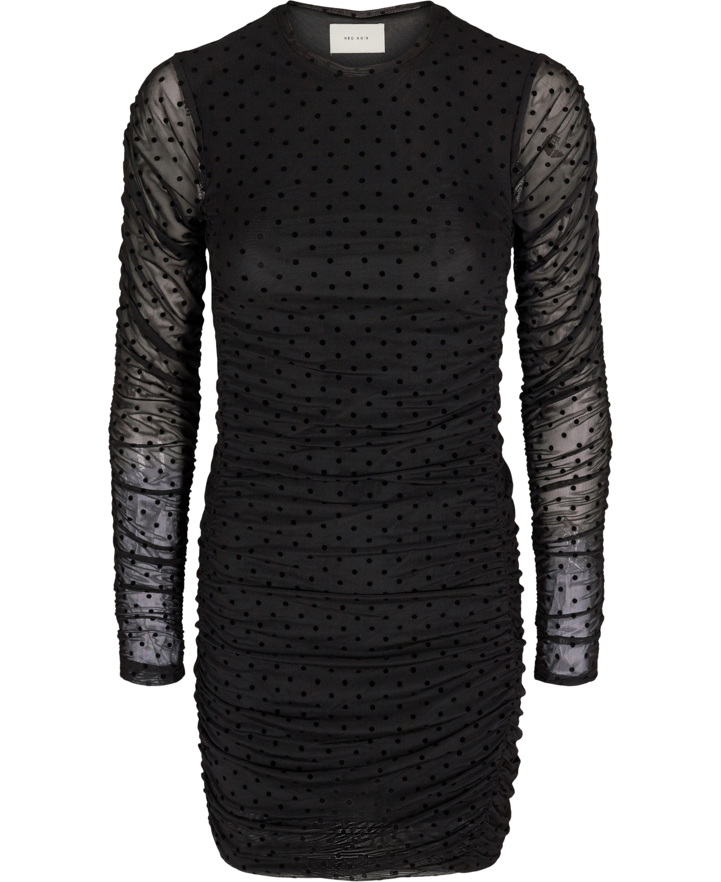 Helia mesh dot dress clearance