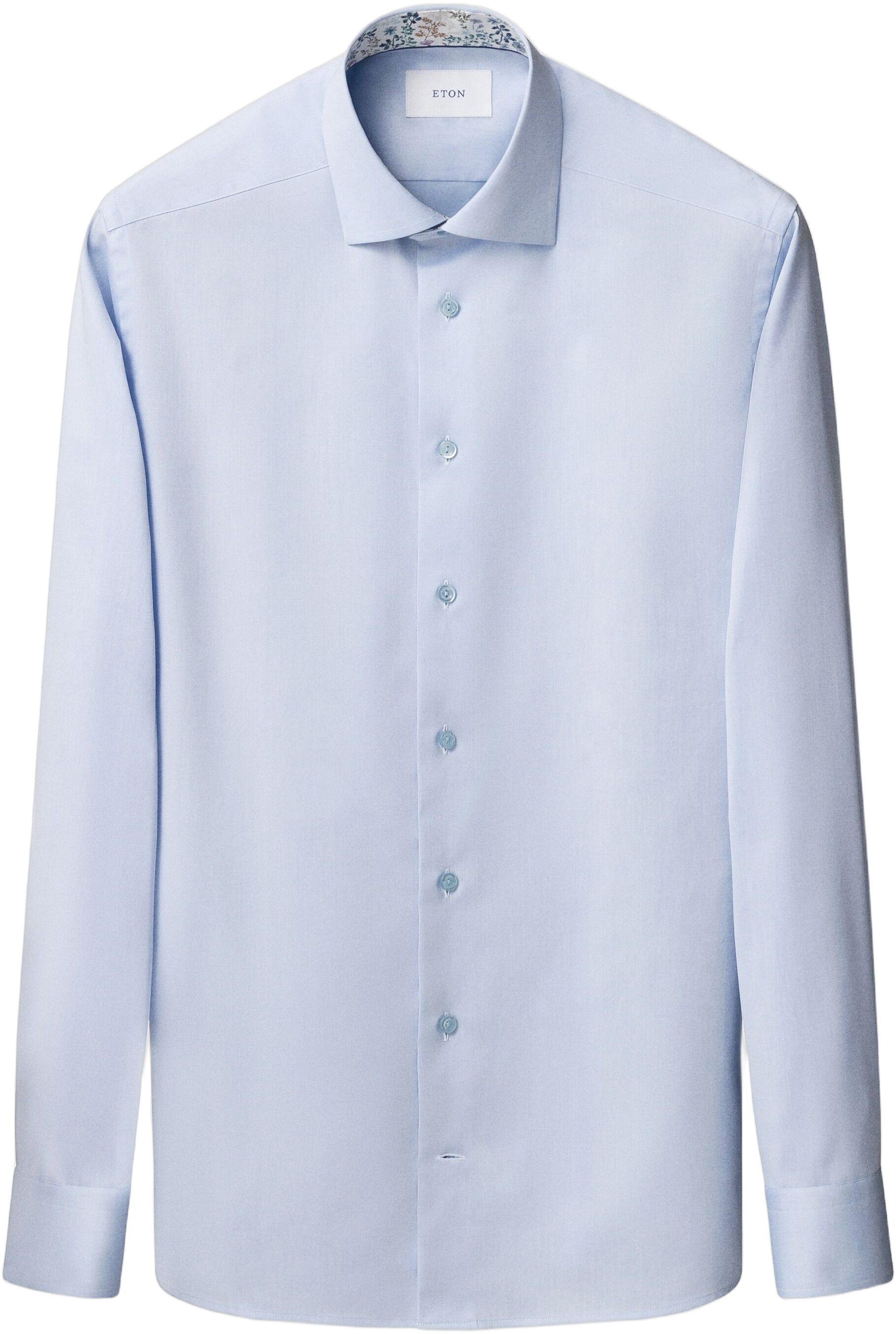 Slim Fit Floral Effect Signature Twill Shirt