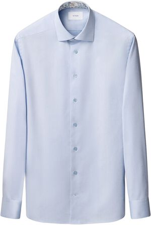 Slim Fit Floral Effect Signature Twill Shirt