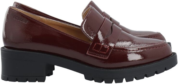 BIAPEARL Simple Penny Loafer Patent Aquarius