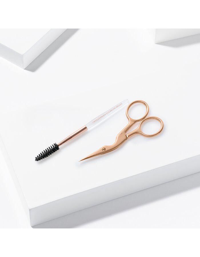Rose Gold Brow Shaping Scissors And Brush