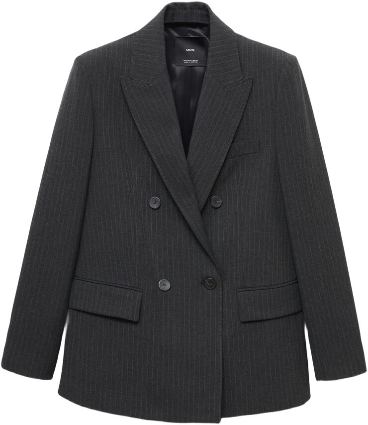 Pinstripe suit jacket