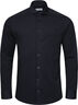 Contemporary Fit Navy Blue Solid Four-Flex Stretch Shirt