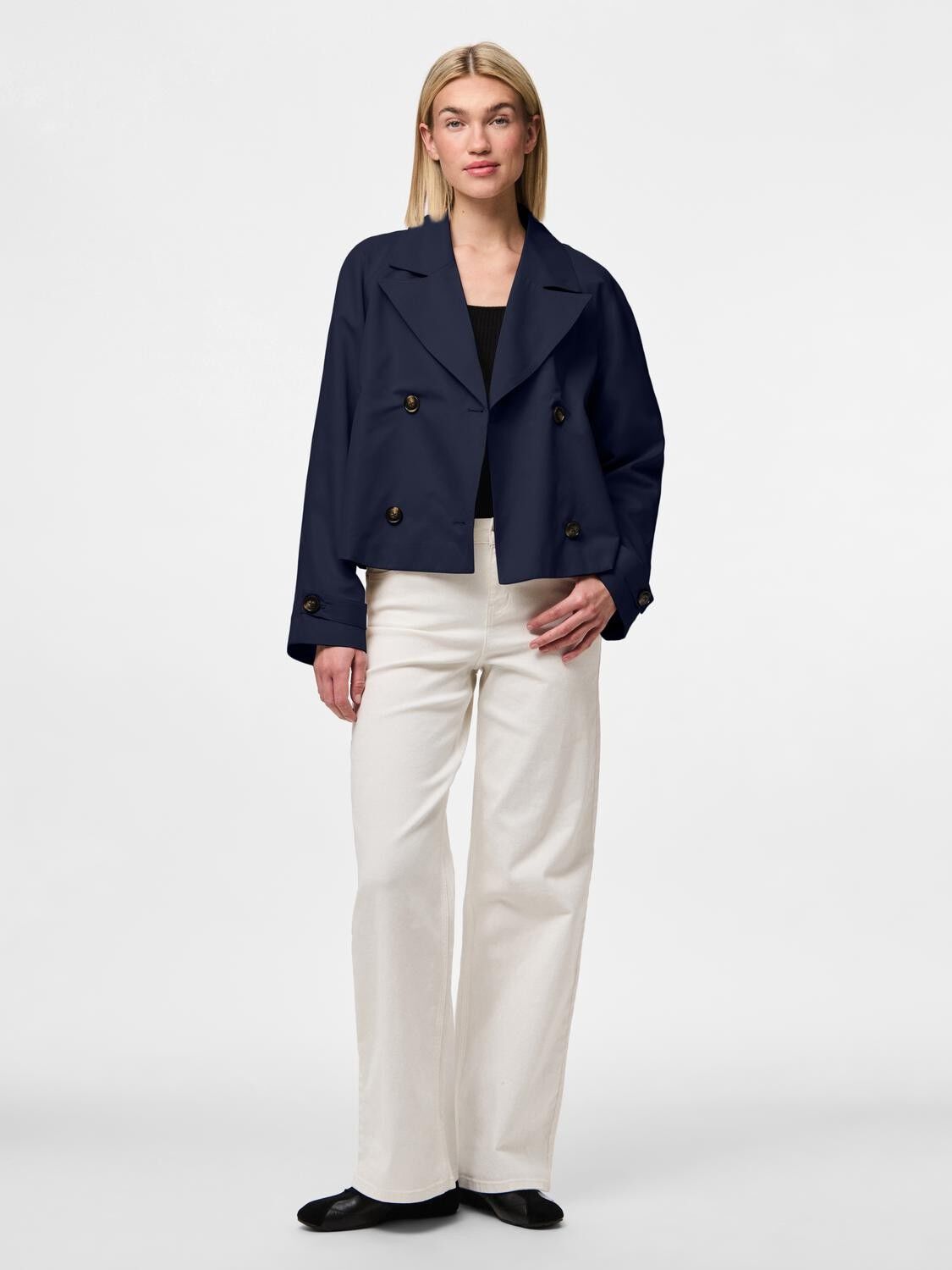 PCSCARLETT LS SHORT TRENCHCOAT NOOS