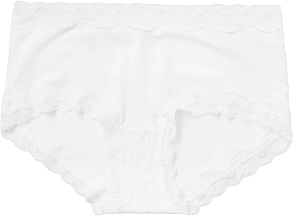 Trusser med normal talje og blondekant