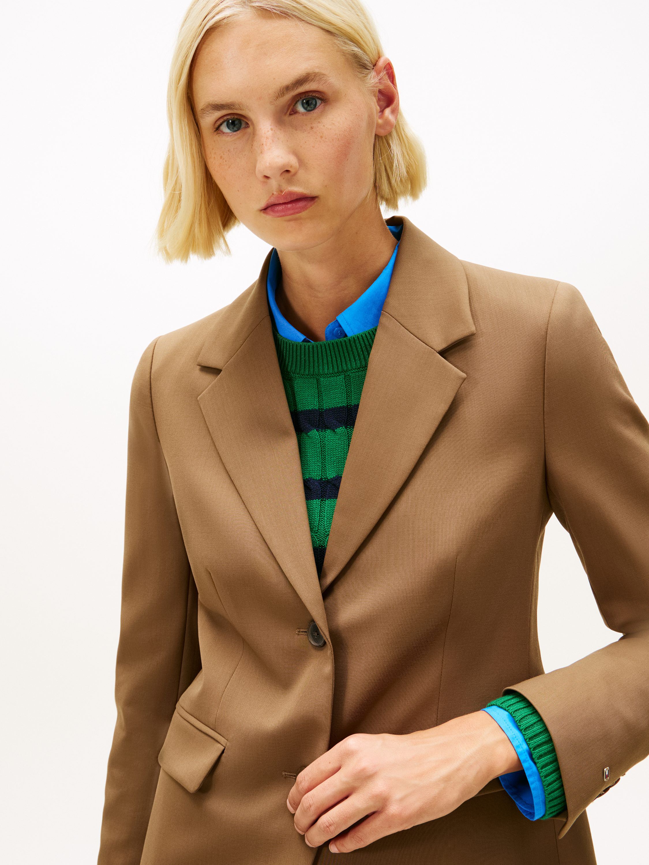 TIMELESS WOOL REG STRT SB BLAZER