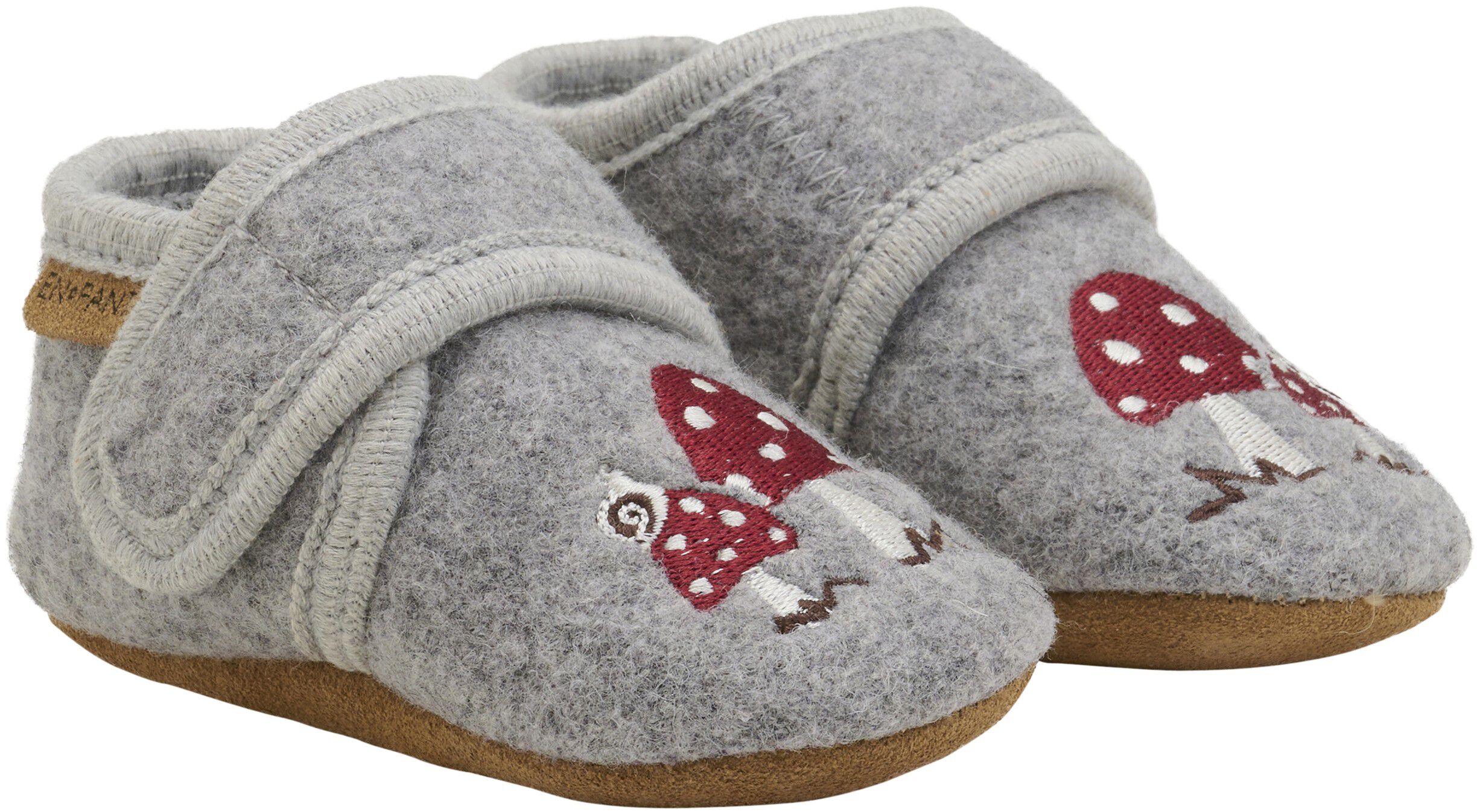 Wool Slippers w. Embroidery