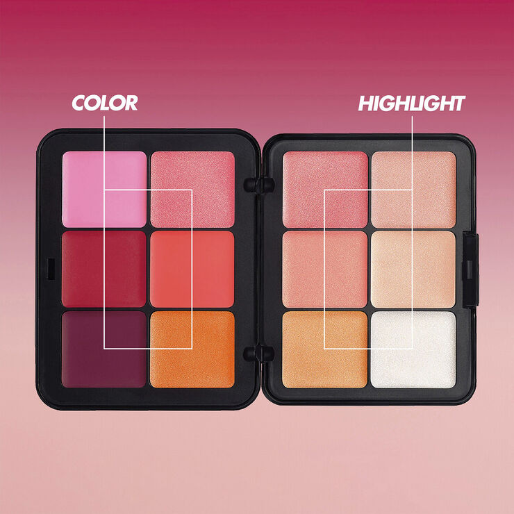HD Skin Blush & Glow - Palette blush og highlighter Creme
