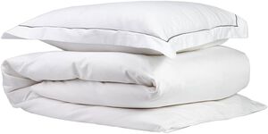 Egyptisk sengesæt 140x200 White/Grey