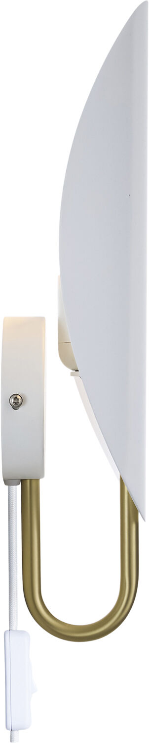 Spargo | V&aelig;glampe | Hvid/Messing