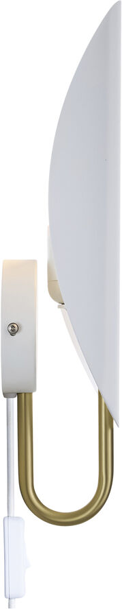 Spargo | Væglampe | Hvid/Messing