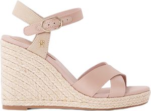 SATIN HIGH WEDGE ESPADRILLE