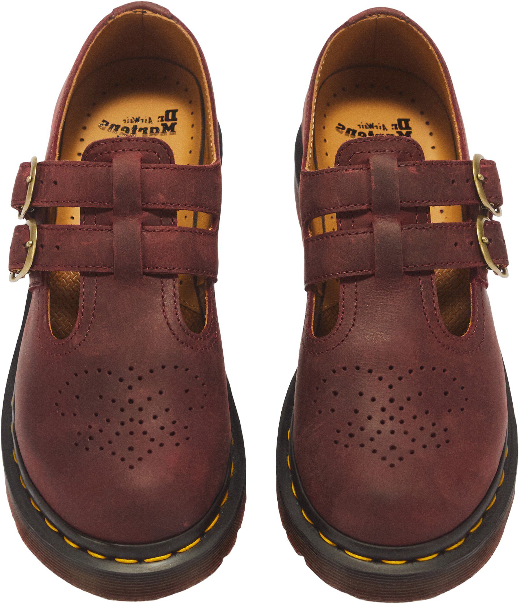 8065 Mary Jane Cherry Red Crazy Horse